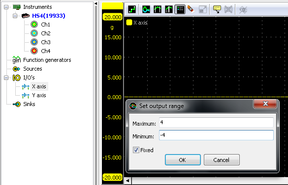 Enter output range